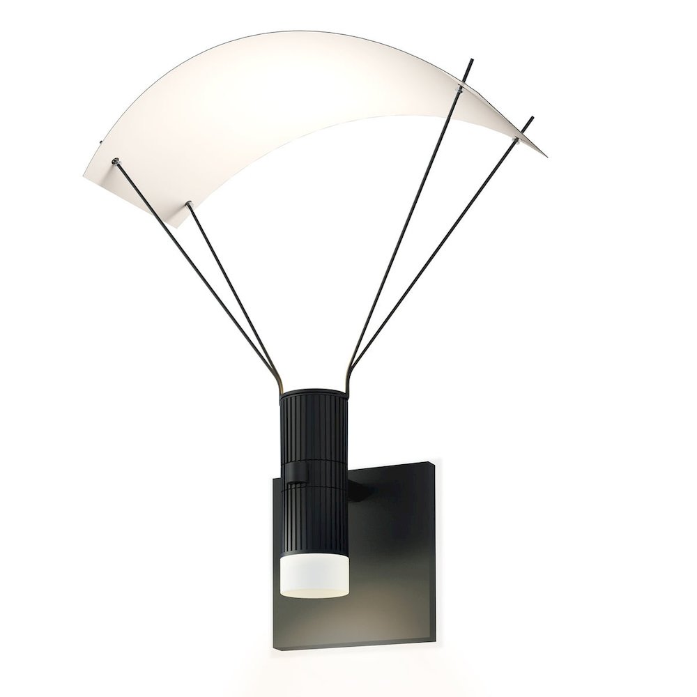 Suspenders Wall Sconce, Satin Black. Picture 1