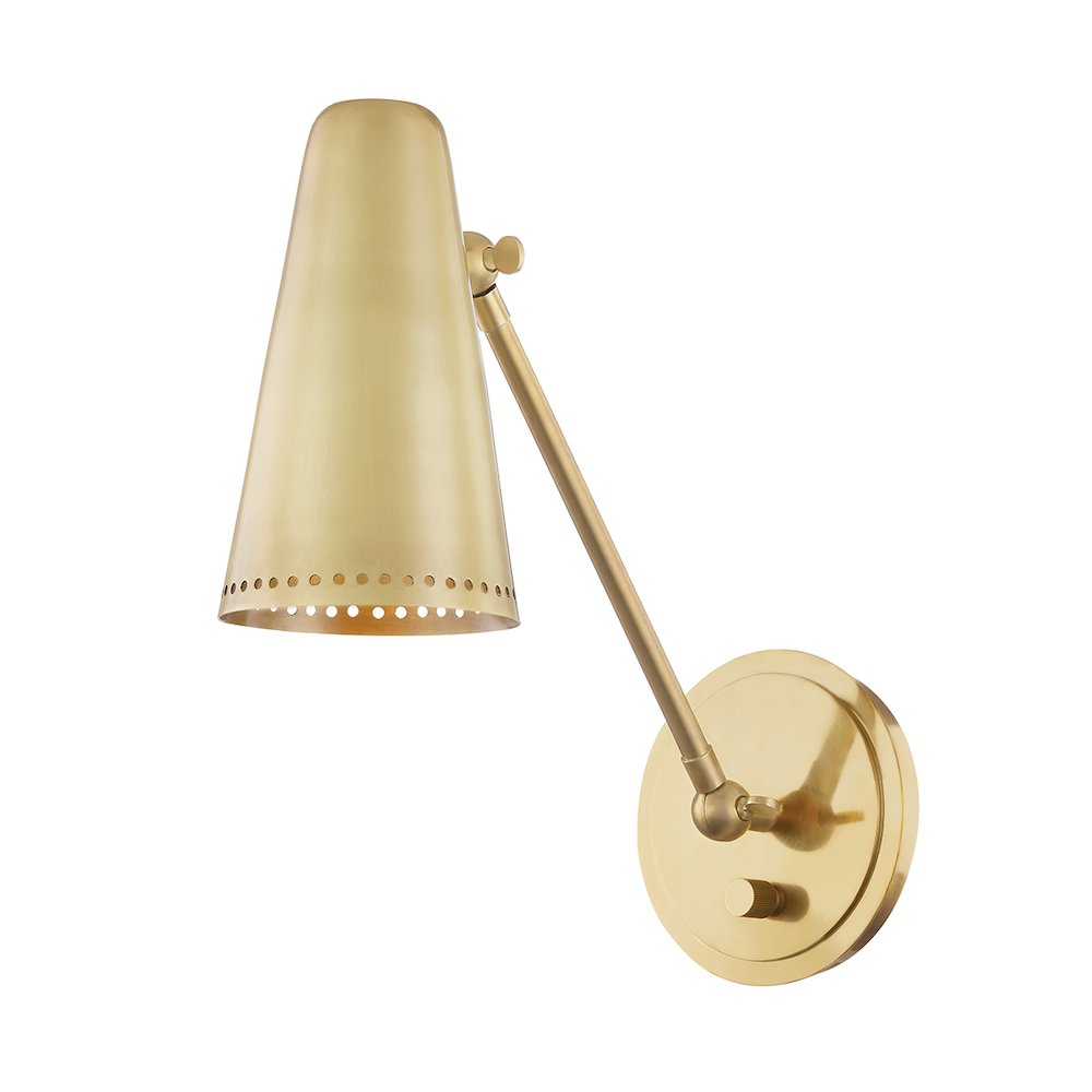 Easley Wall Sconce, Aged Brass. Picture 1