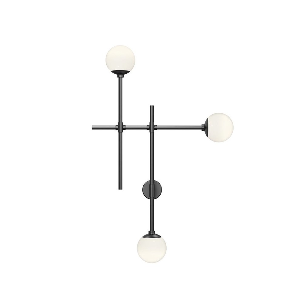 Sabon Wall Sconce, Satin Black. Picture 1
