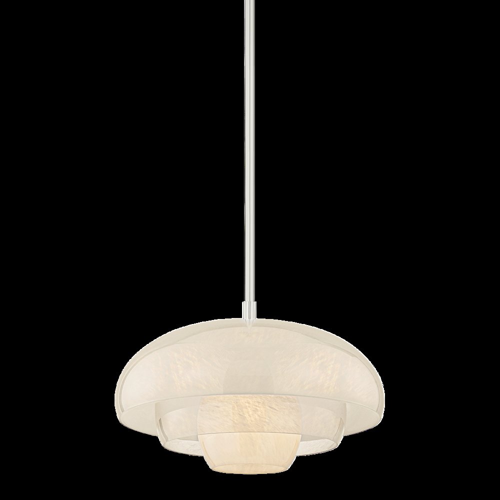 Auburndale Pendant, Polished Nickel. Picture 1