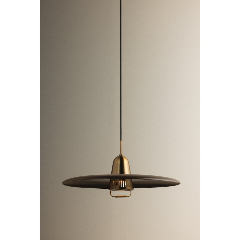 Pacific Pendant, Patina Brass. Picture 3