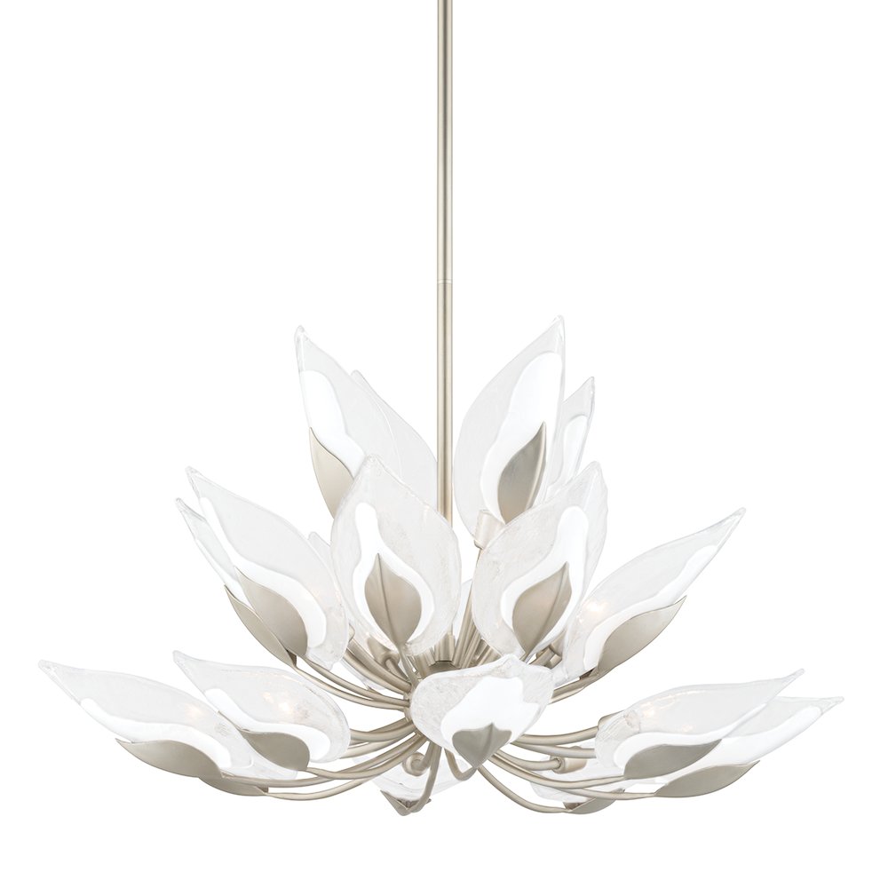 Blossom Chandelier, Silver Leaf. Picture 1