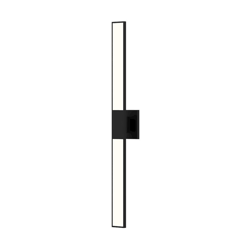 Planes Wall Sconce, Satin Black. Picture 1
