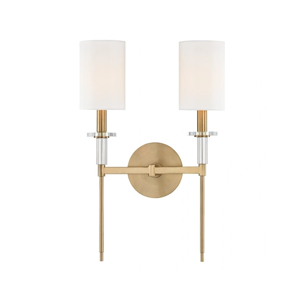 Amherst Wall Sconce In Aged Brass Color. Picture 1