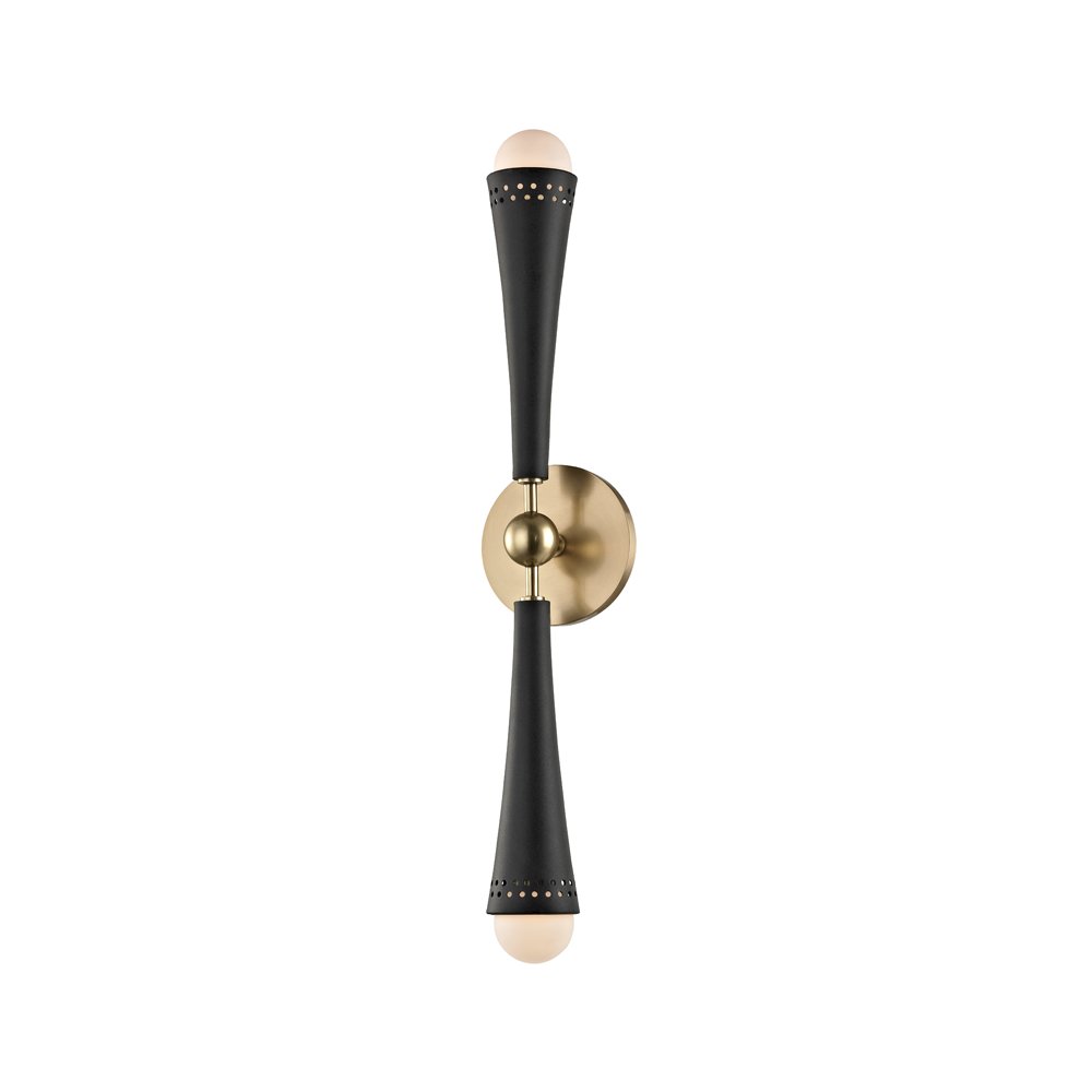 Tupelo Wall Sconce, Aged Brass. Picture 1