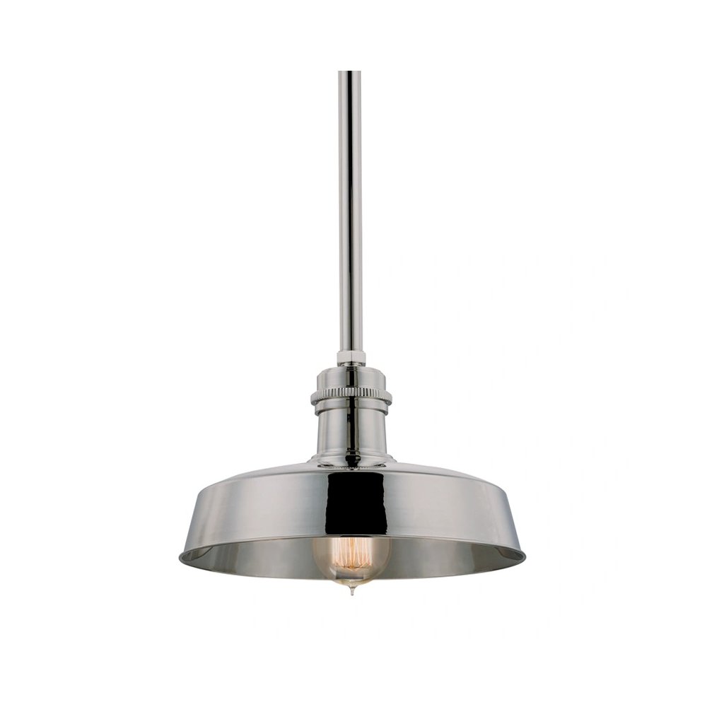 Hudson Falls Pendant In Polished Nickel Color. Picture 1
