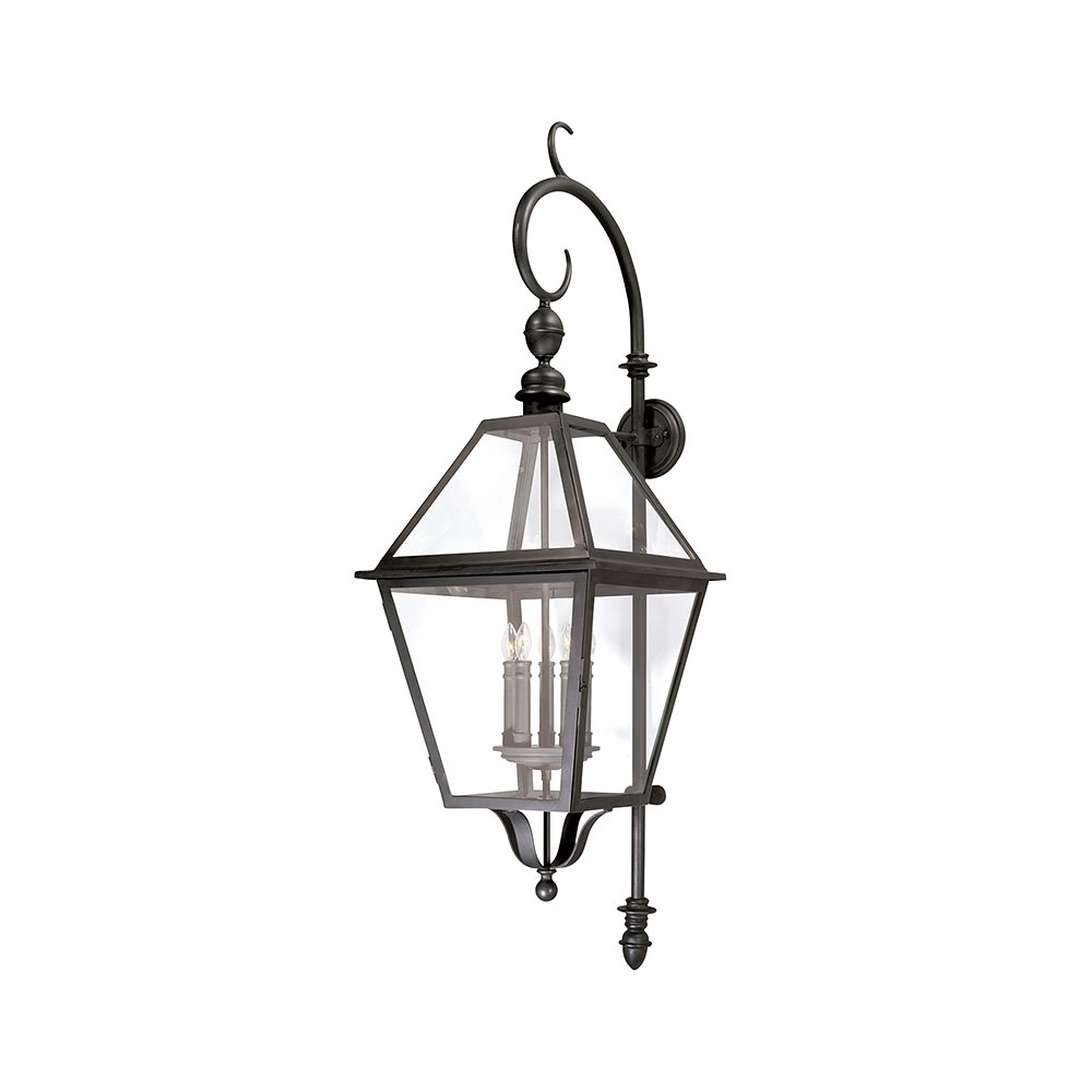 Townsend Exterior Wall Sconce, Texture Black. Picture 1