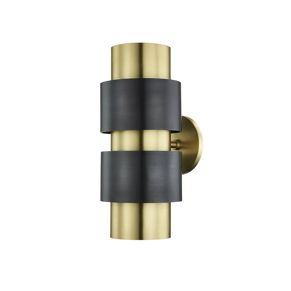 Cyrus Wall Sconce, Aged Brass, Old Bronze. Picture 1