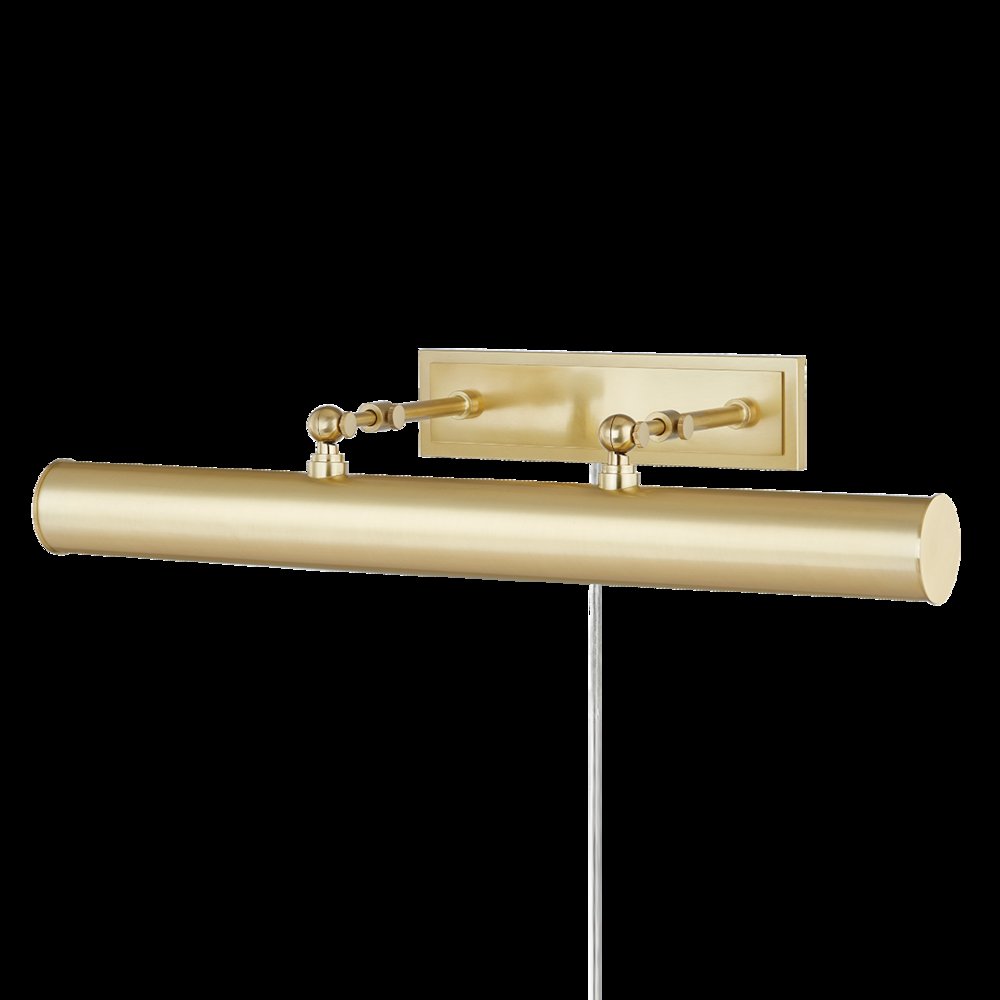 Holly Plug-In Picture Light, Aged Brass. Picture 1