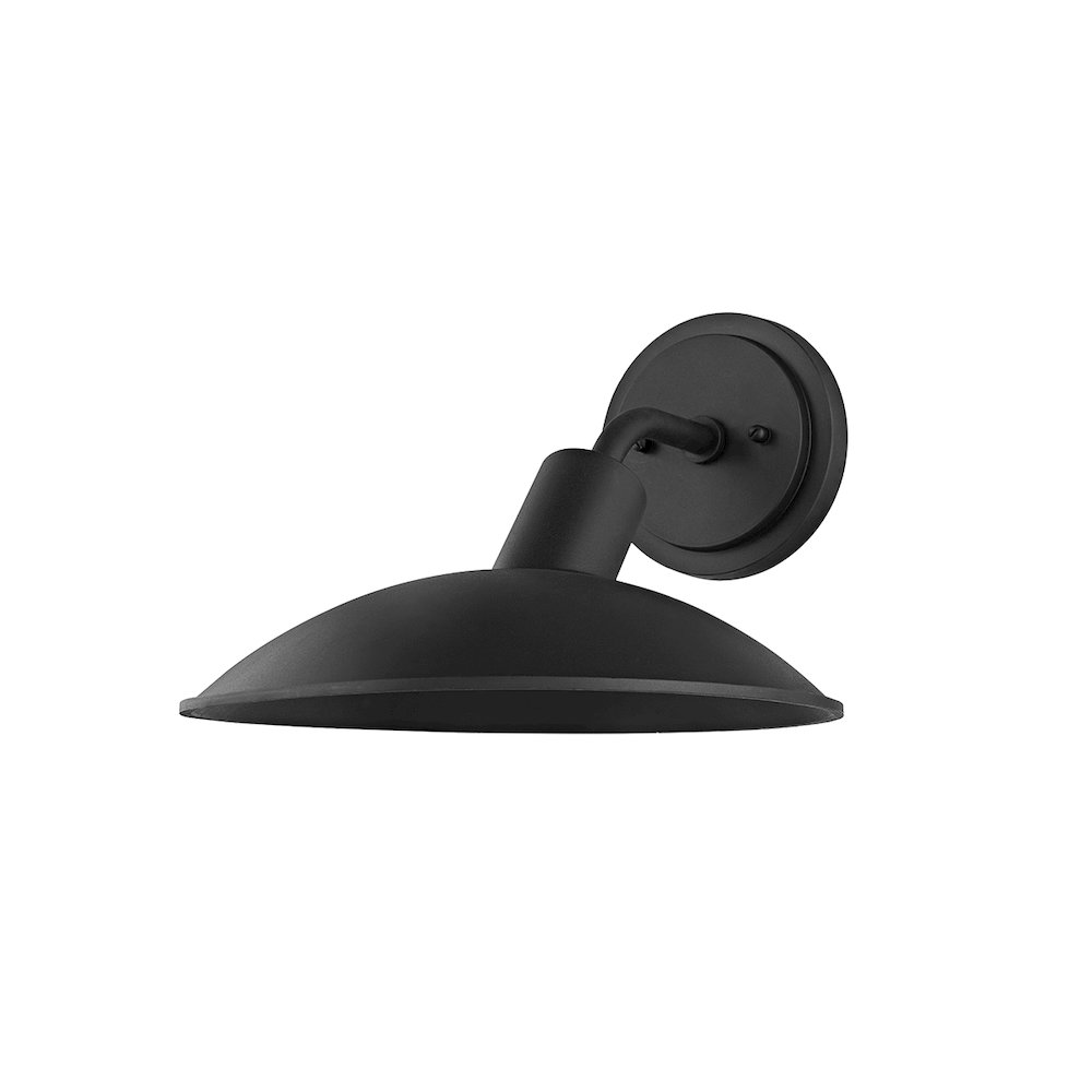 Otis Exterior Wall Sconce, Texture Black. Picture 1