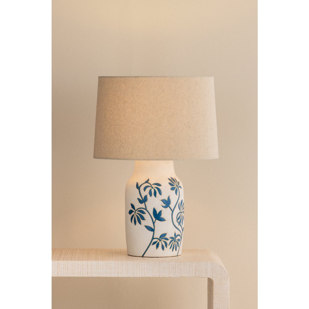 Yazmeen Table Lamp, Aged Brass. Picture 4