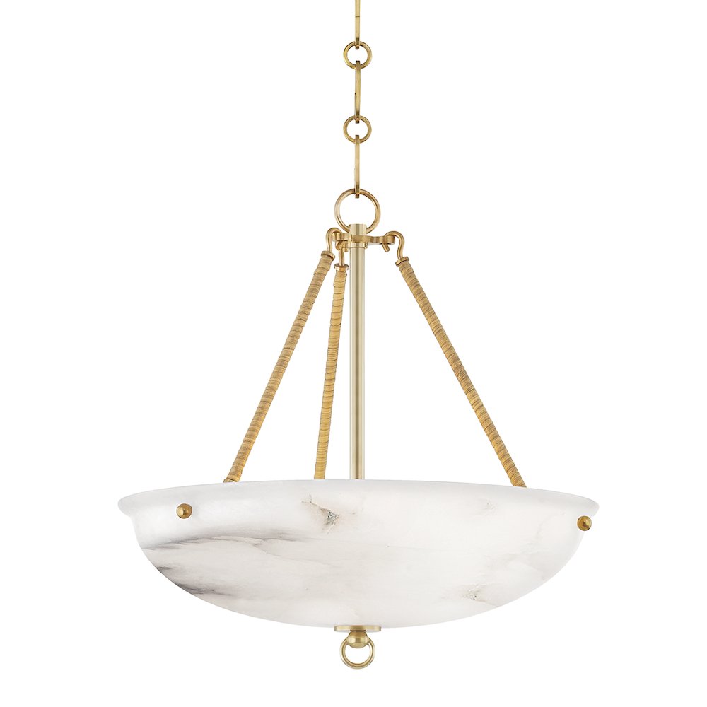 Somerset Pendant, Aged Brass. Picture 1