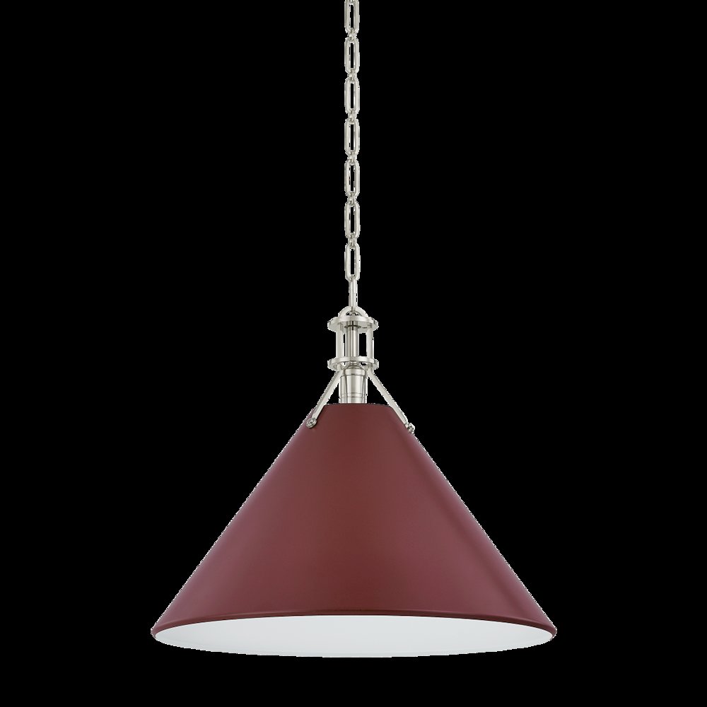 Painted No. 2 Pendant, Polished Nickel. Picture 1
