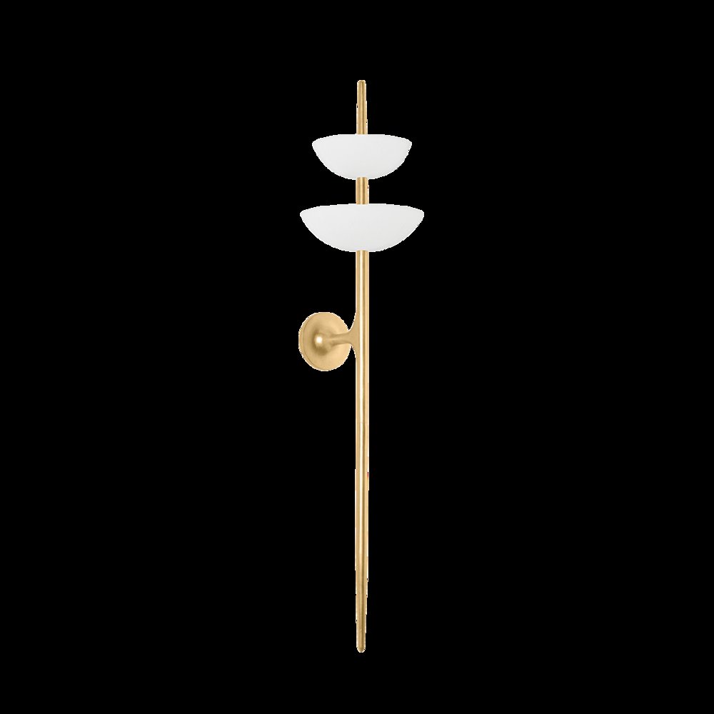 Evander Wall Sconce, Vintage Gold Leaf. Picture 1