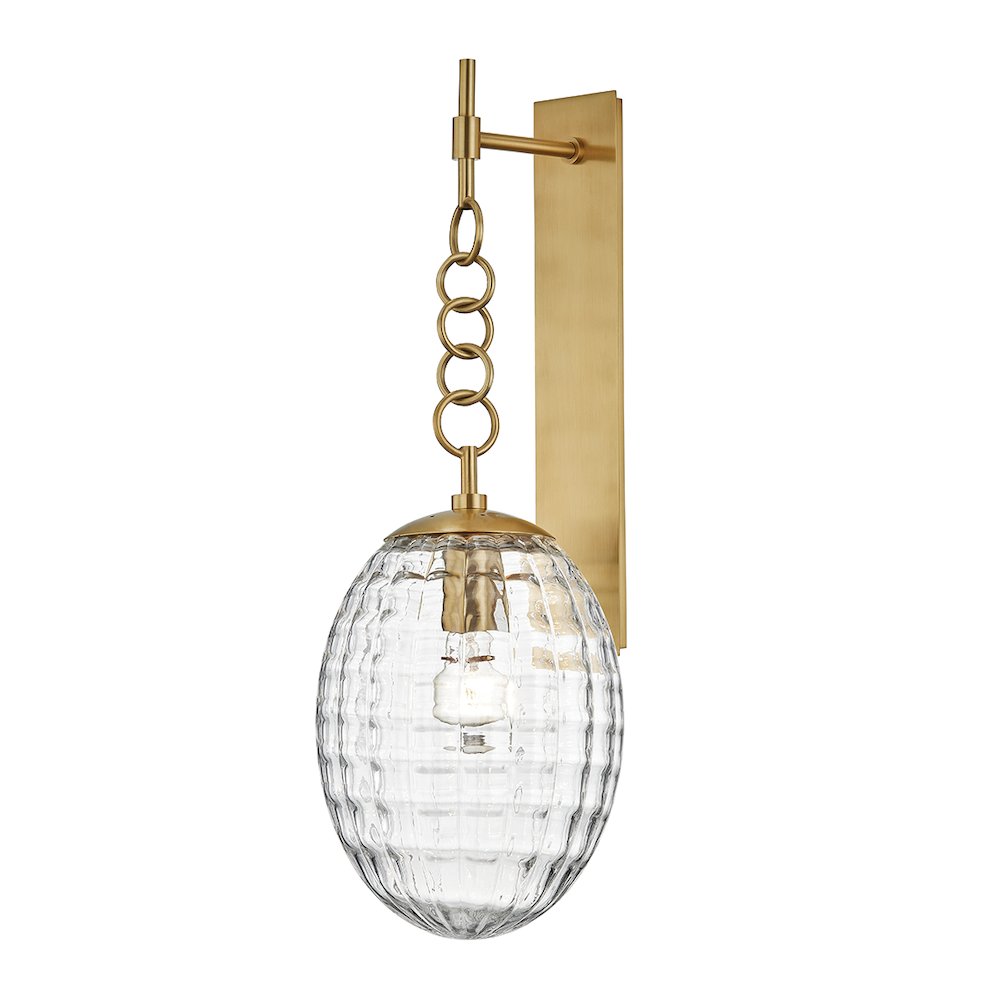 Venice Wall Sconce, Aged Brass. Picture 1