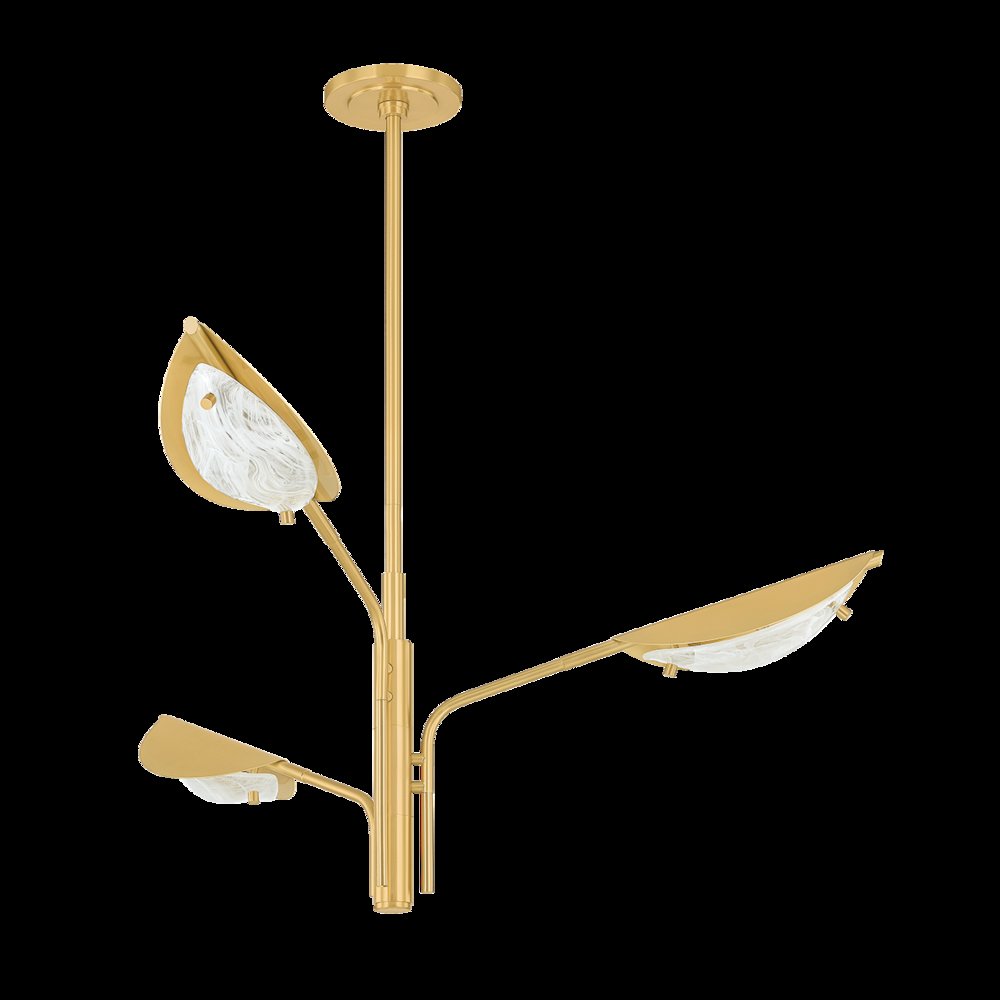 Levin Chandelier, Aged Brass. Picture 1