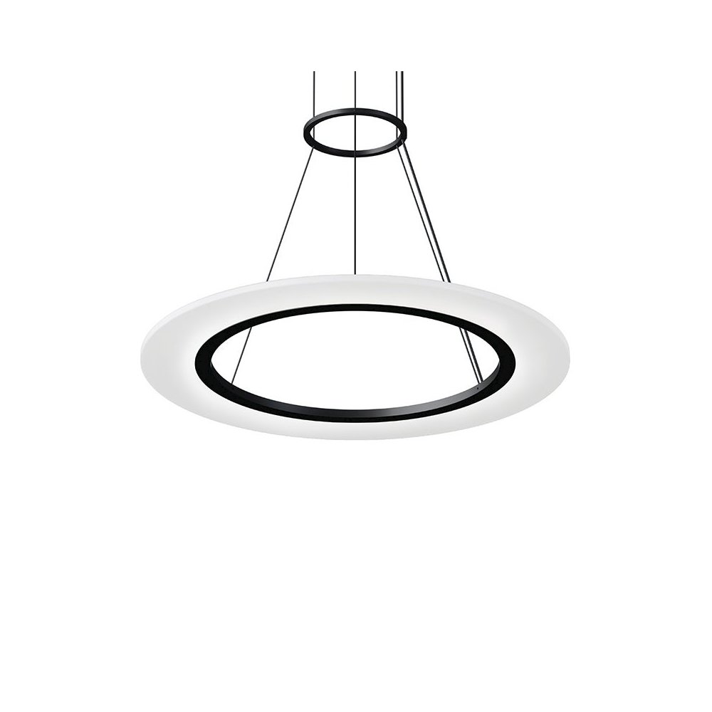 Arctic Rings Pendant, Satin Black. Picture 1