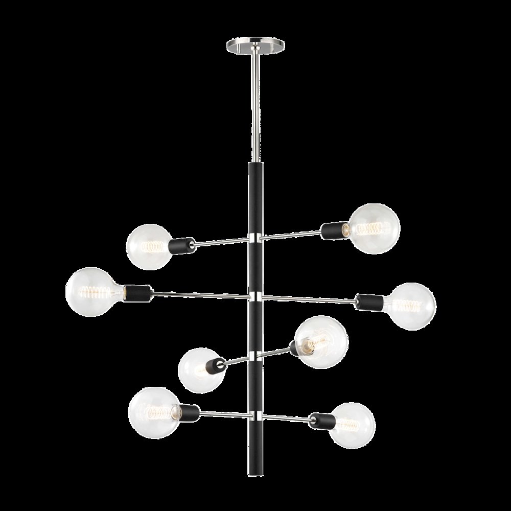 Astrid Chandelier, Polished Nickel. Picture 1