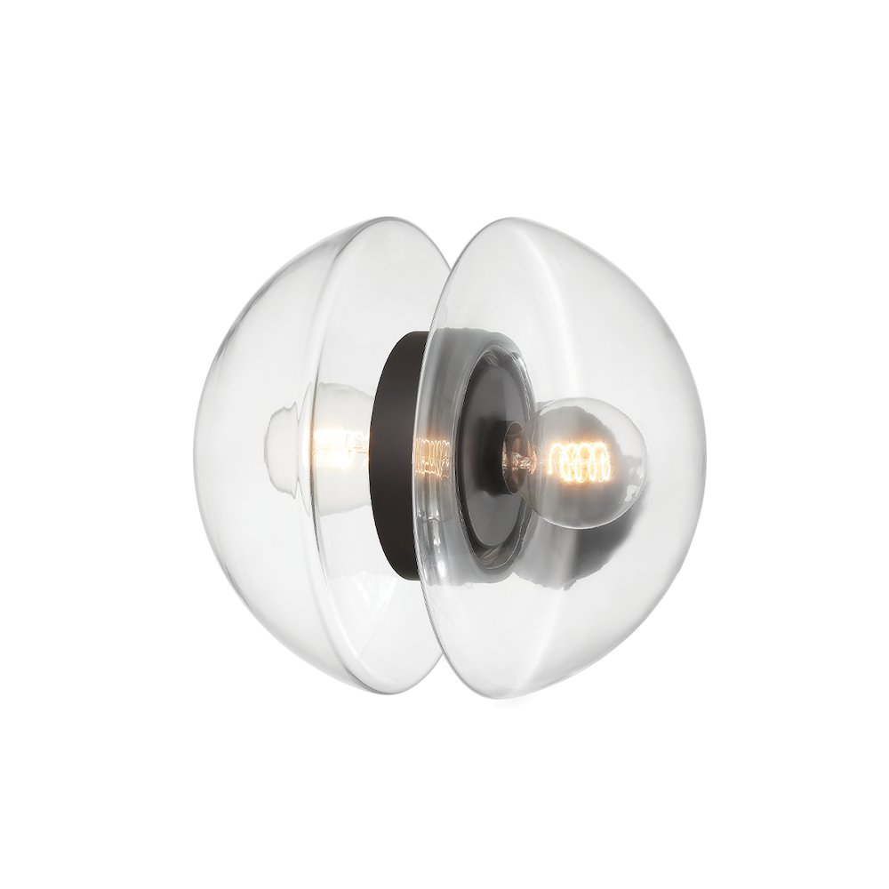Kert Wall Sconce, Black Brass. Picture 1