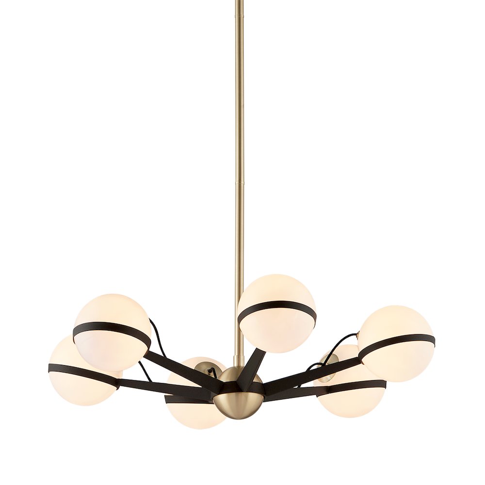 Ace Chandelier, Textured Bronze. Picture 1