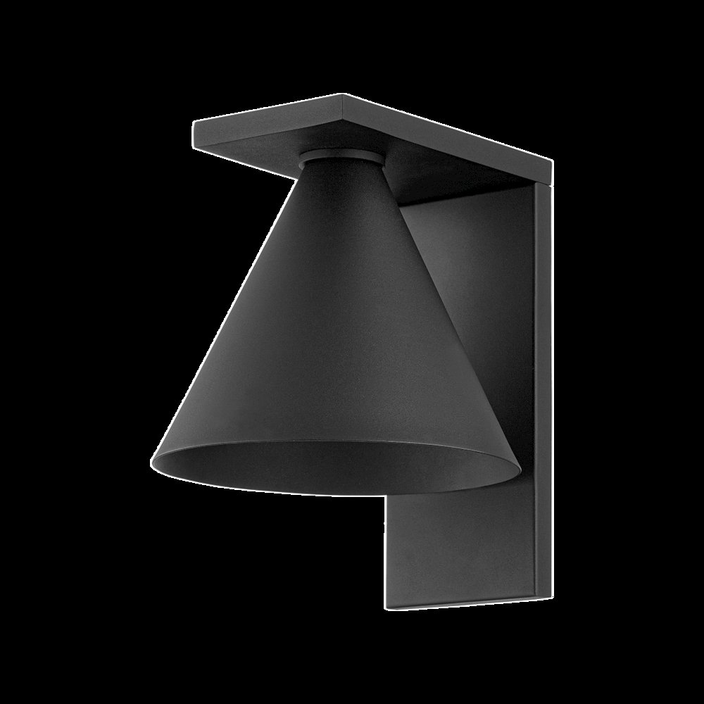 Sean Exterior Wall Sconce, Texture Black. Picture 1