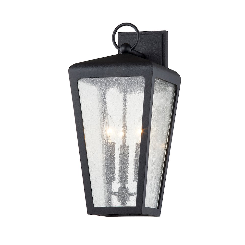 Mariden Exterior Wall Sconce, Textured Iron. Picture 1