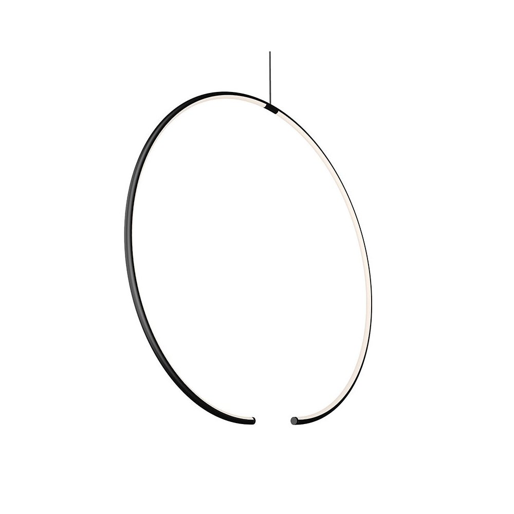 Torc Pendant, Satin Black. Picture 1