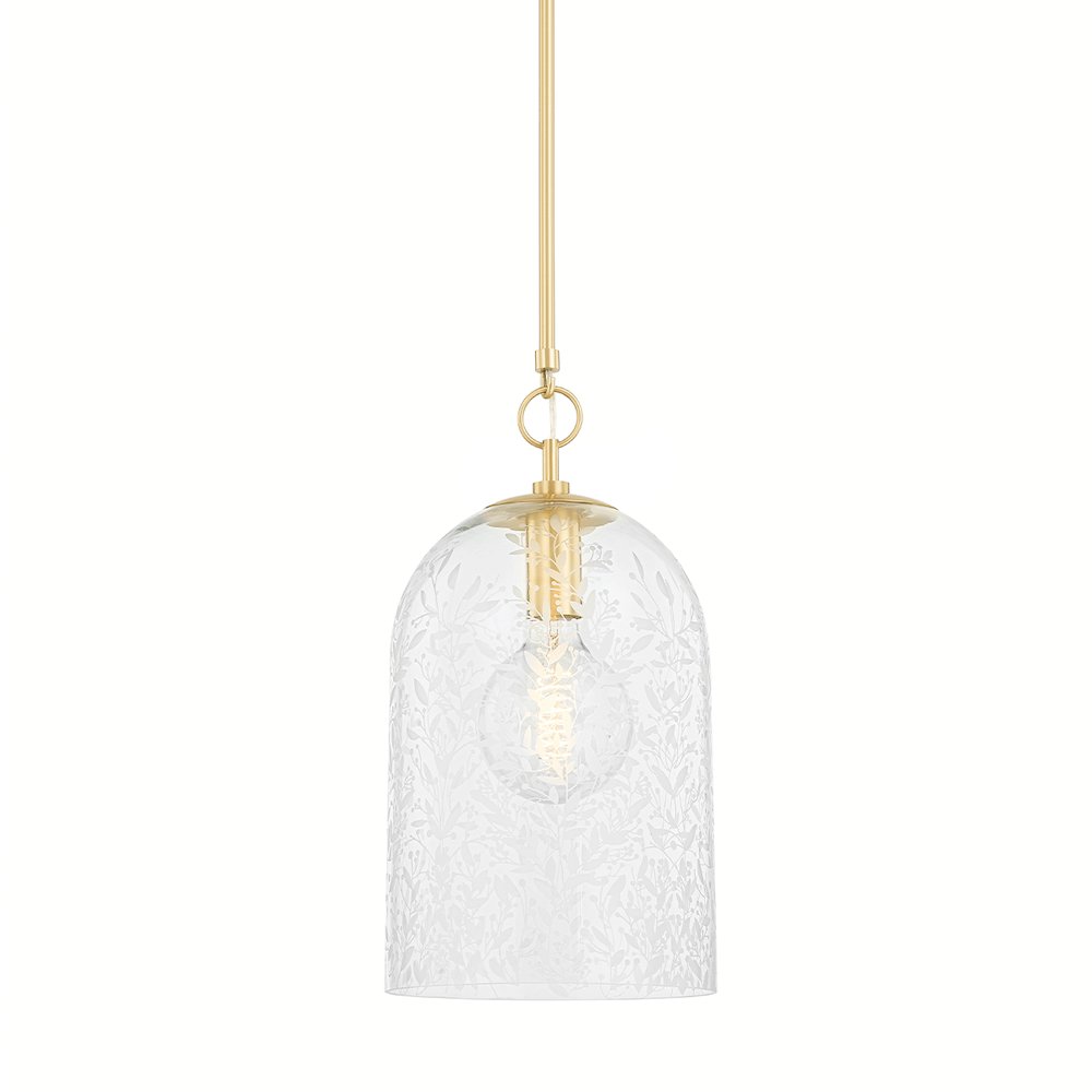 Belleville Pendant, Aged Brass. Picture 1