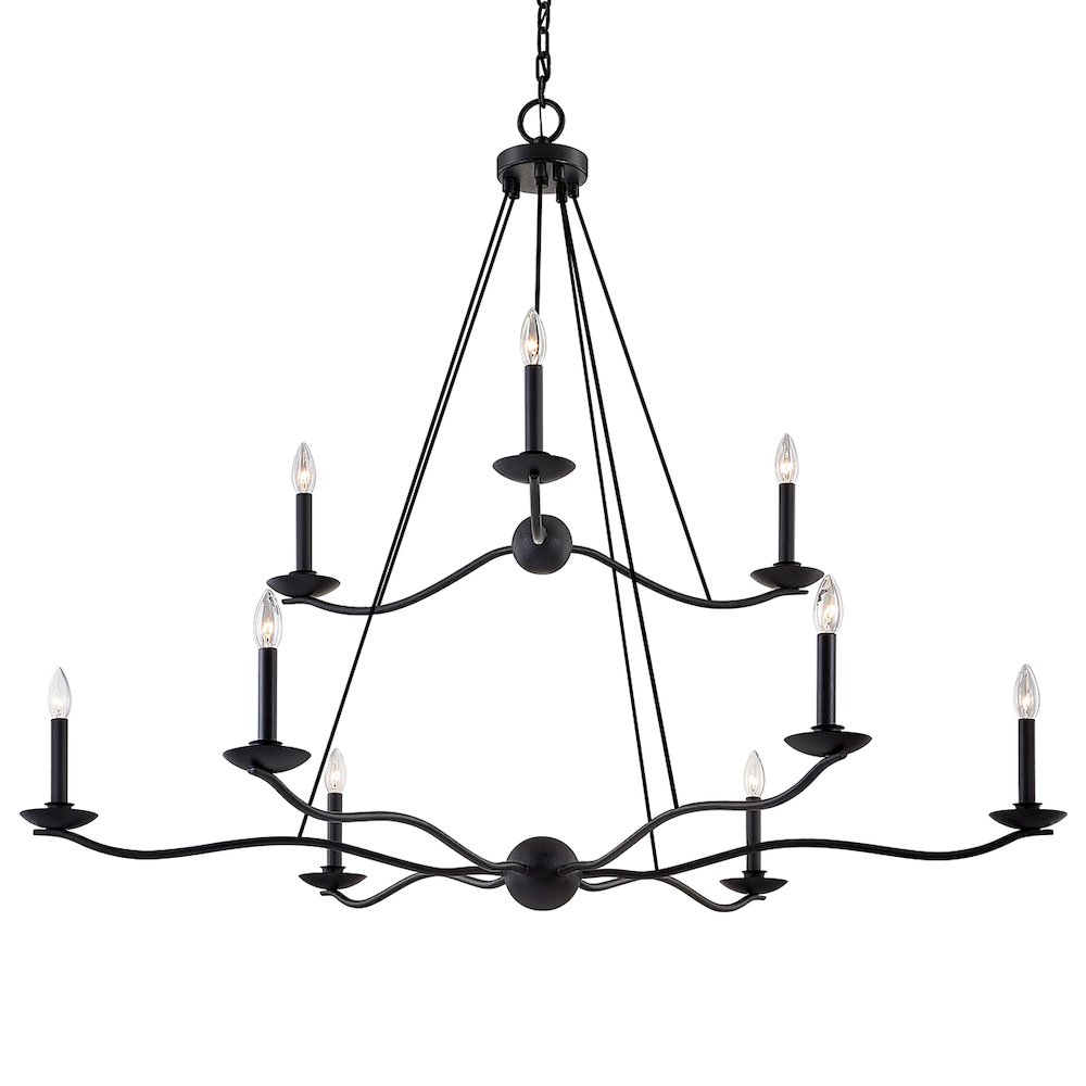 Sawyer Chandelier, Forged Iron. Picture 1