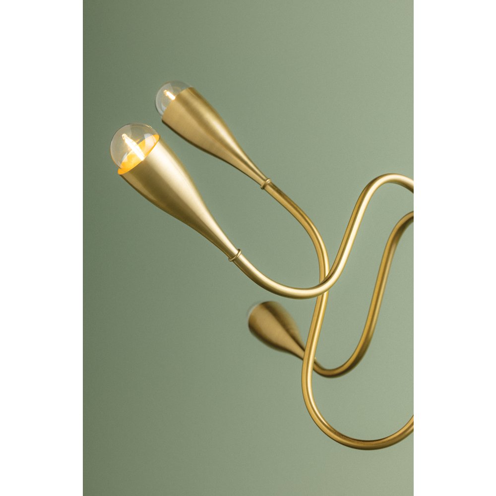 Anaise Chandelier, Aged Brass. Picture 2