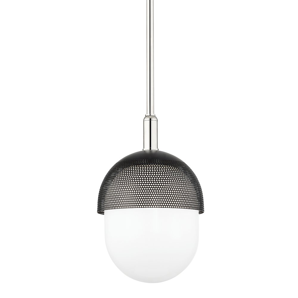 Nyack Pendant, Polished Nickel. Picture 1