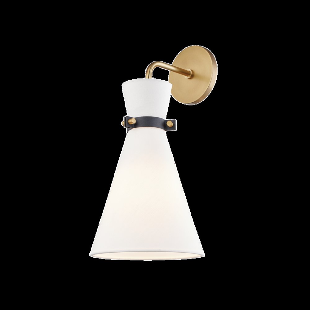 Julia Wall Sconce, Aged Brass. Picture 1
