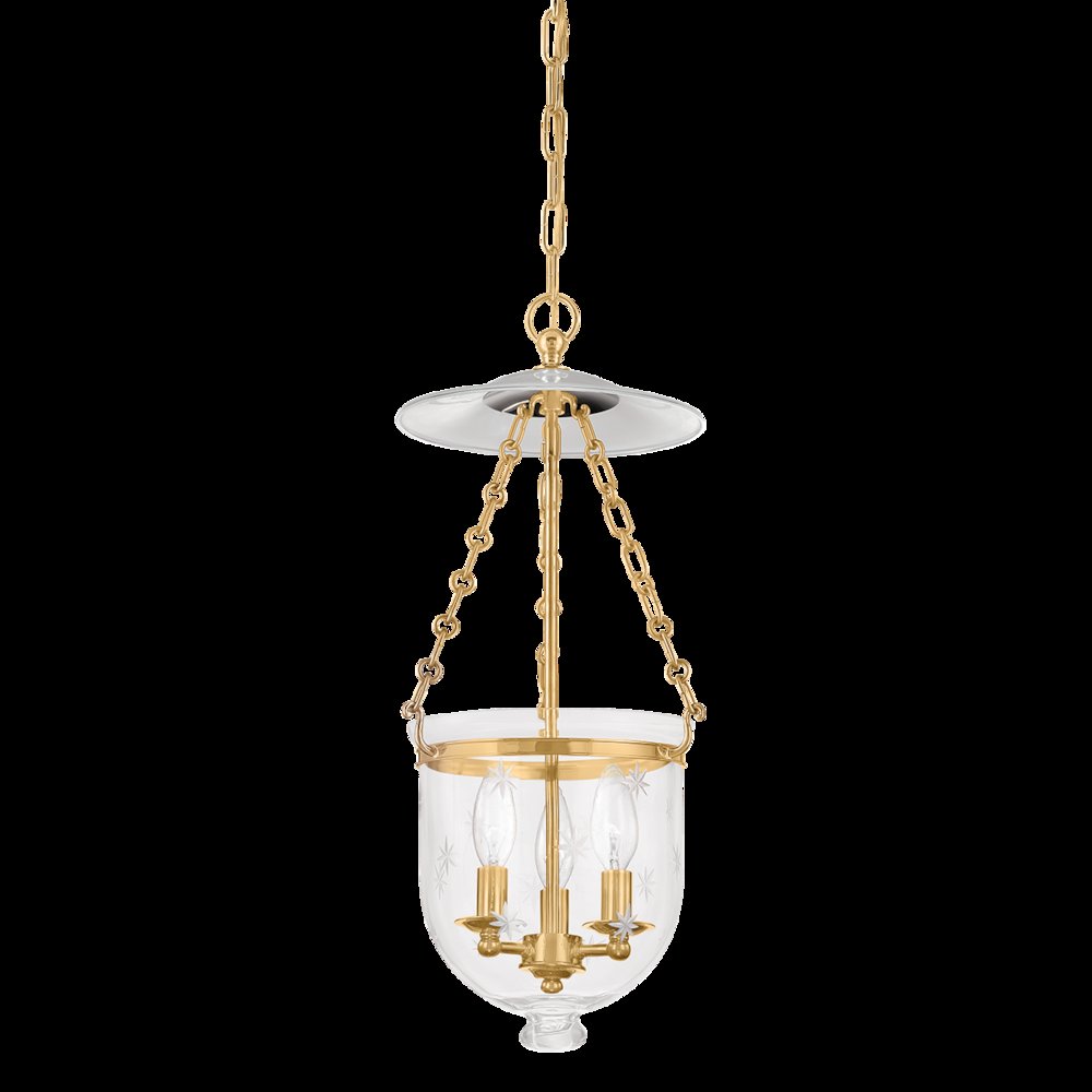 Hampton Pendant, Aged Brass. Picture 1