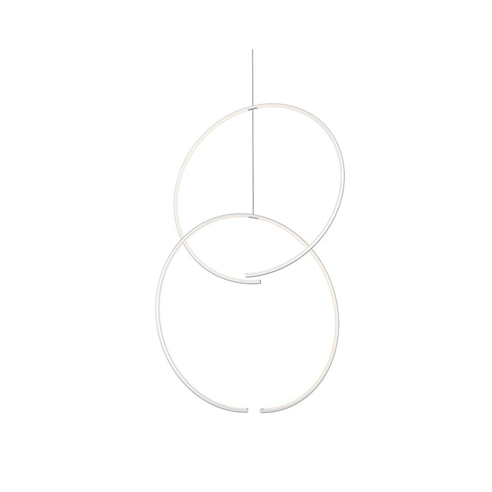 Torc Pendant, Satin White. Picture 1