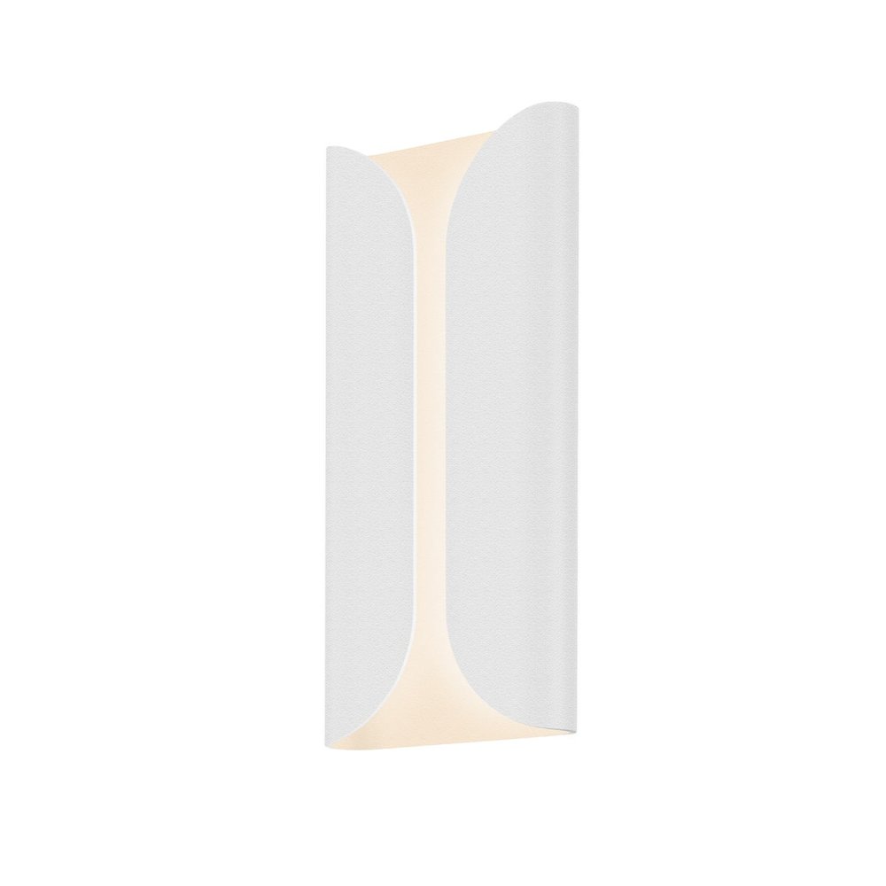 Folds Wall Sconce, Texture White. Picture 1