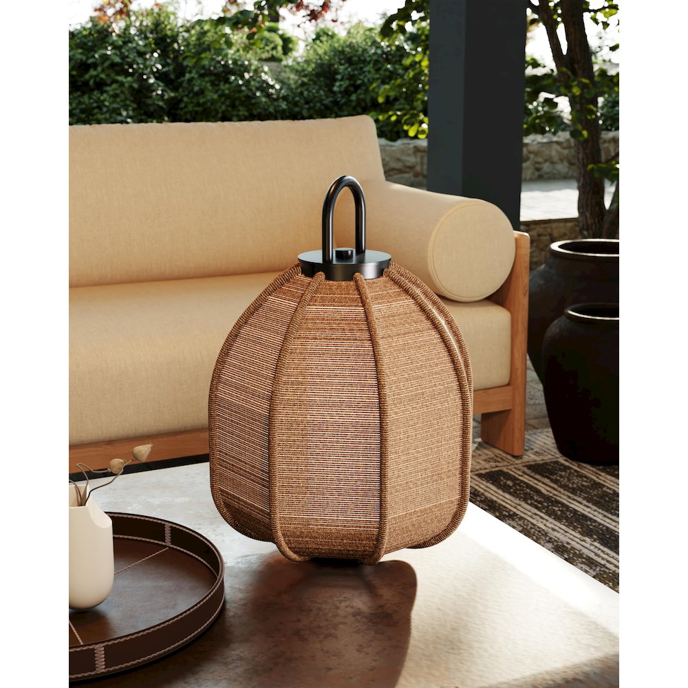 Maltby Rechargeable Table Lamp, Texture Black. Picture 2