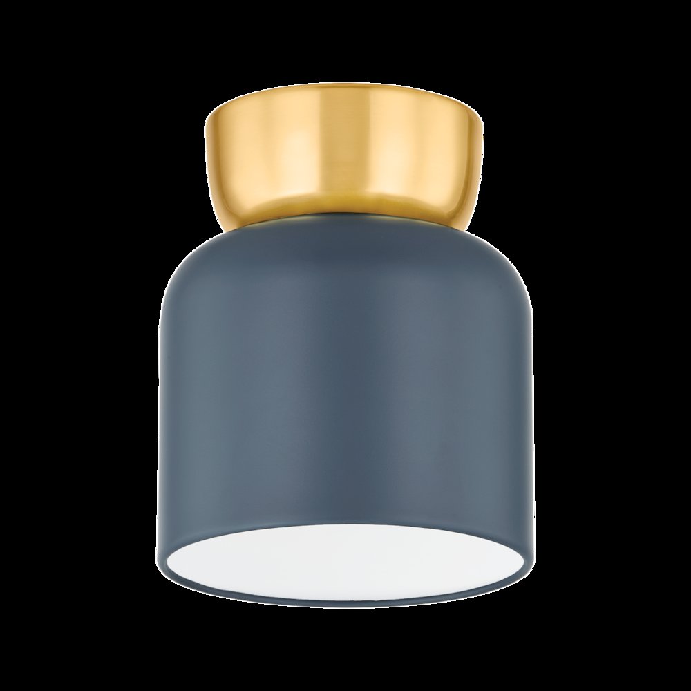 Batya Flush Mount, Aged Brass. Picture 1