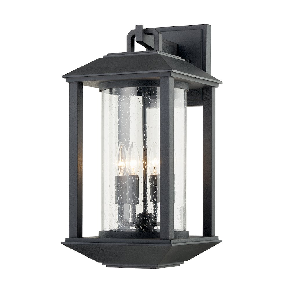 Mccarthy Exterior Wall Sconce, Forged Iron. Picture 1