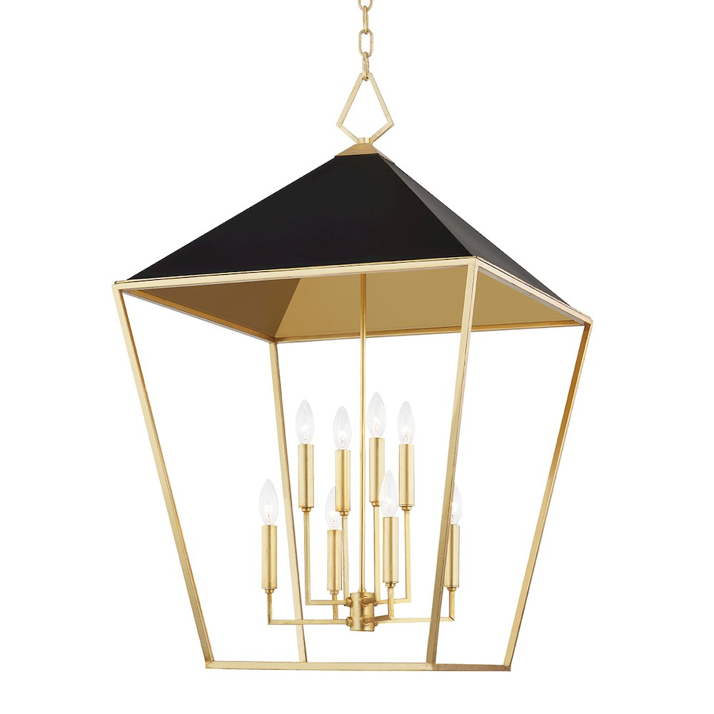 Paxton Pendant, Gold Leaf. Picture 1