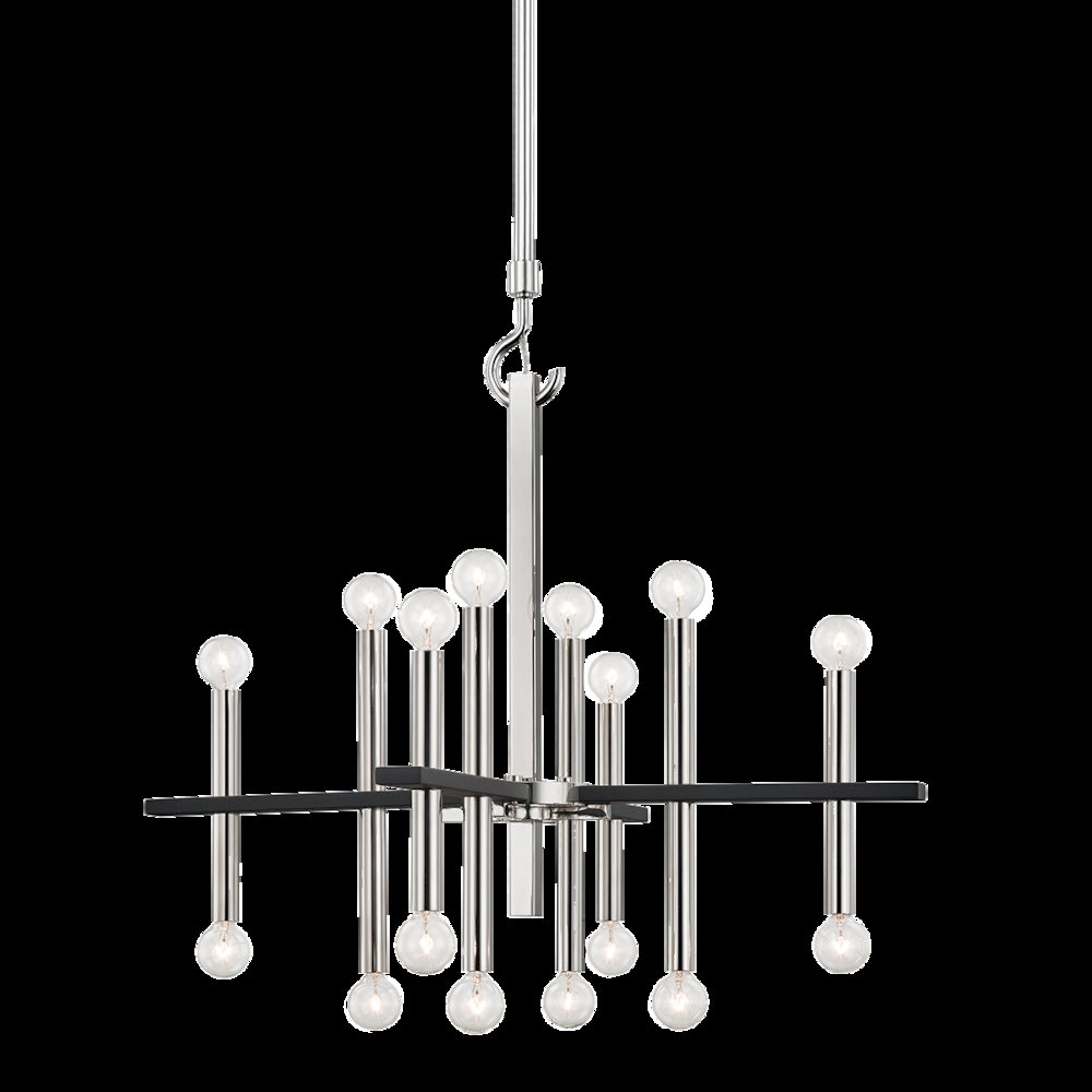Colette Chandelier, Polished Nickel. Picture 1