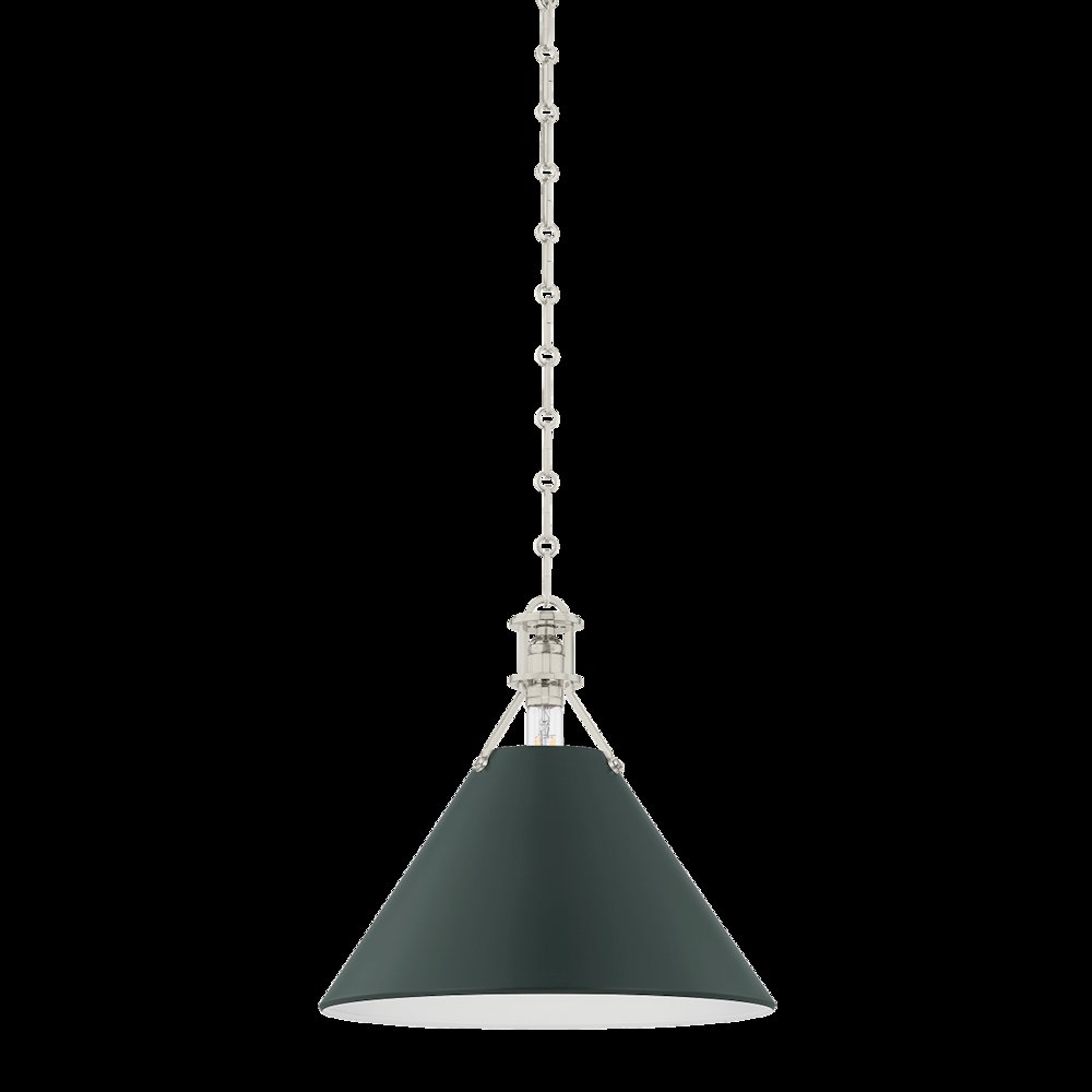 Painted No. 2 Pendant, Polished Nickel. Picture 1