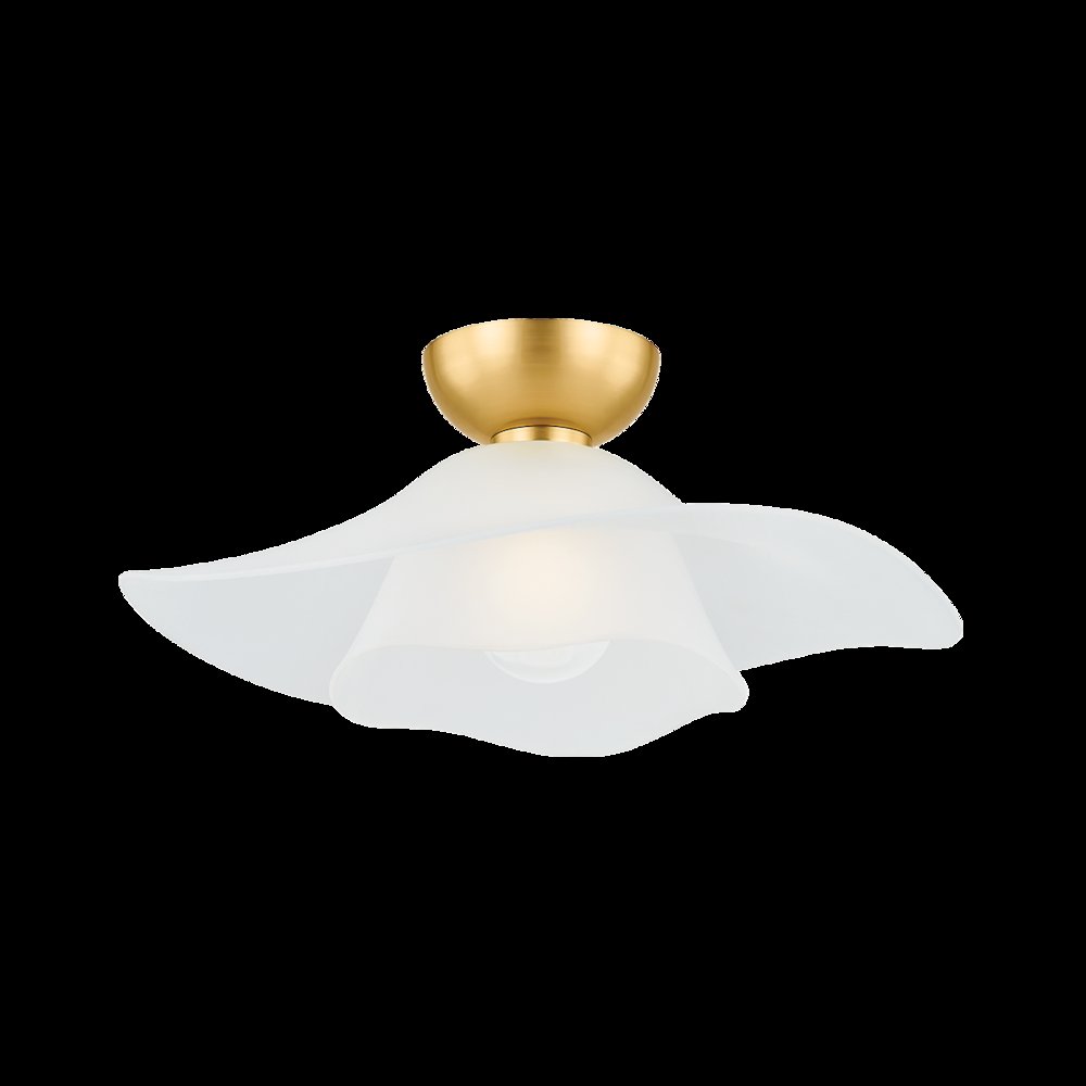 Netherlee Flush Mount, Aged Brass. Picture 1