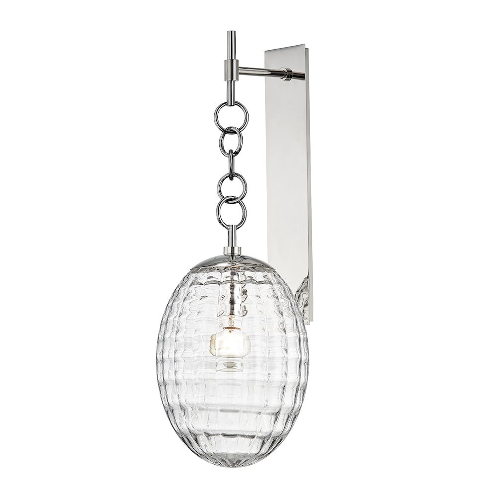 Venice Wall Sconce, Polished Nickel. Picture 1