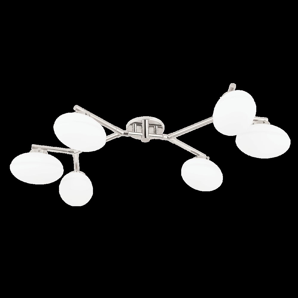 Wagner Semi Flush, Polished Nickel. Picture 1