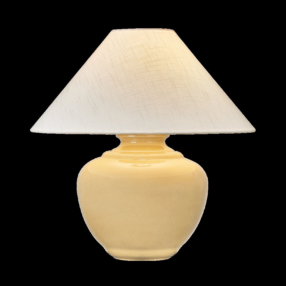 French Ridge Table Lamp, Aged Brass. Picture 1