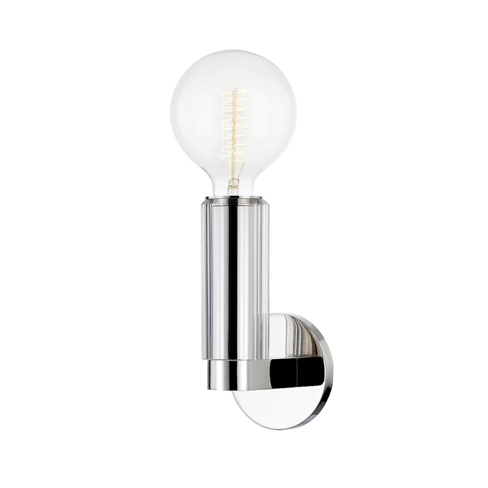 Gilbert Wall Sconce, Polished Nickel. Picture 1