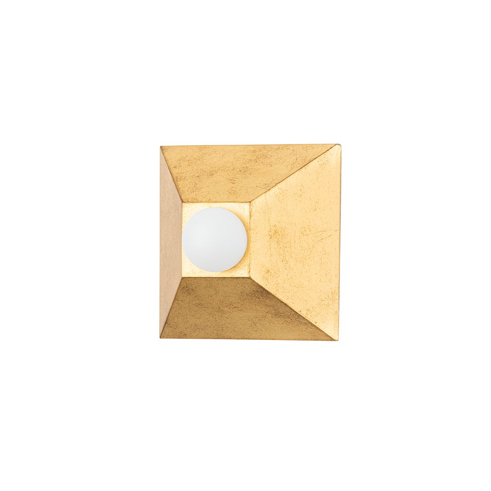 Max Wall Sconce, Vintage Gold Leaf. Picture 1