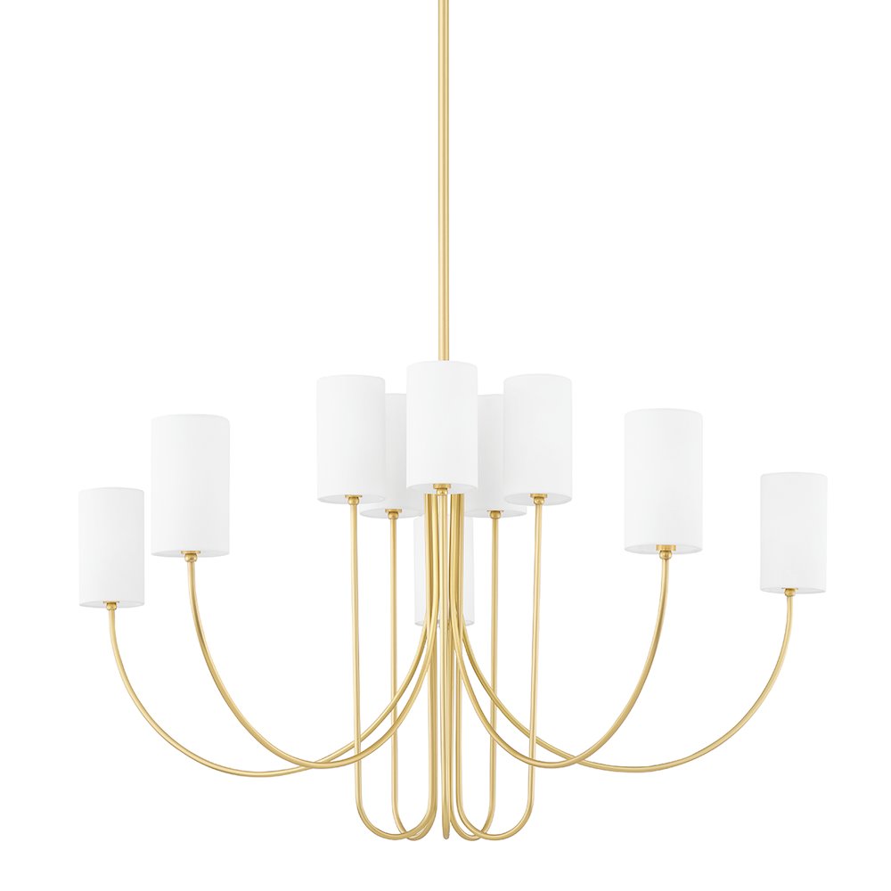 Harlem Chandelier, Aged Brass. Picture 1