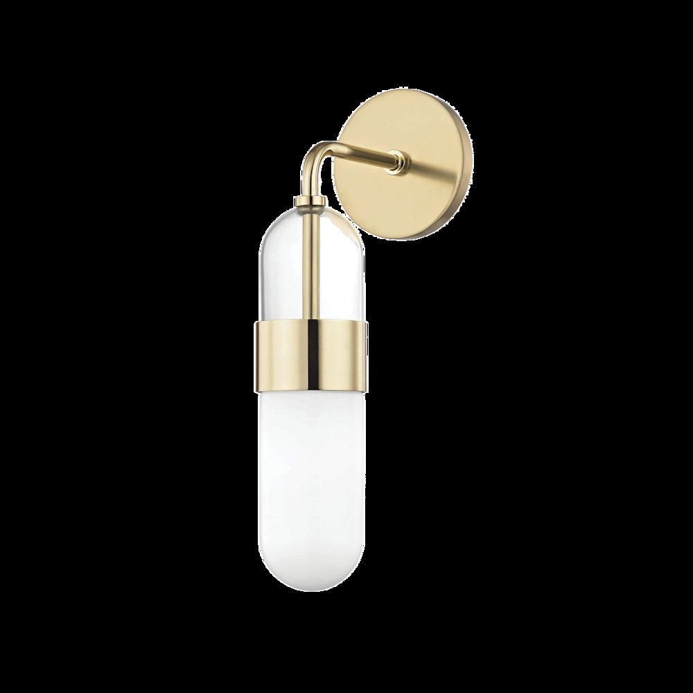 Emilia Wall Sconce, Polished Brass. Picture 1