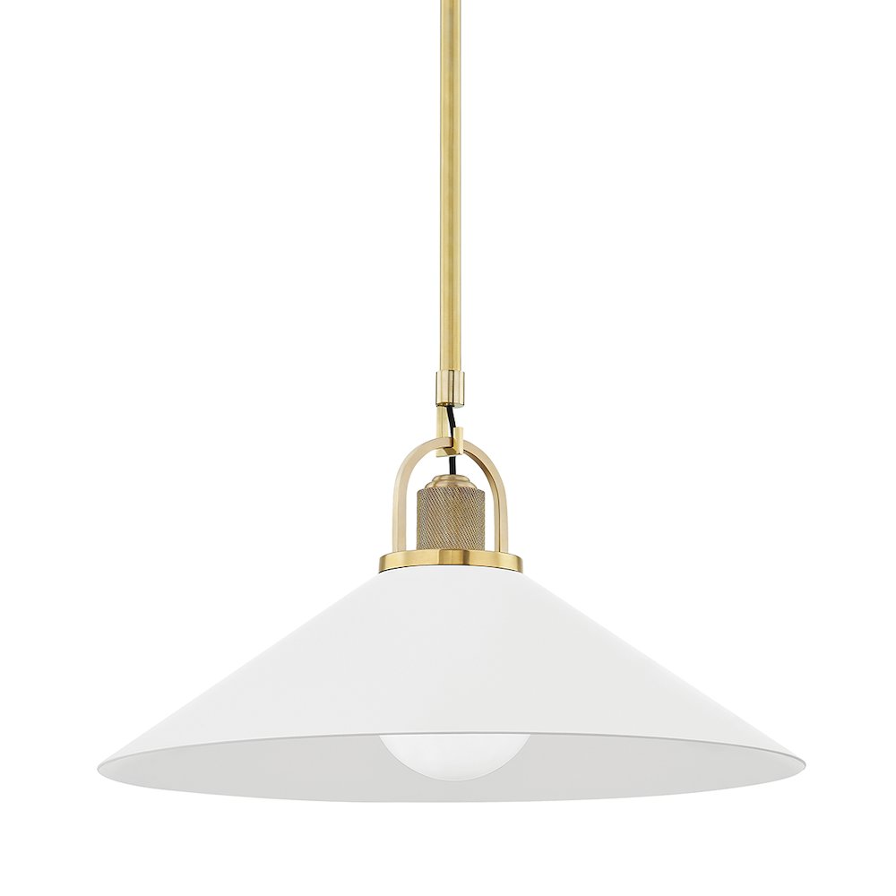 Syosset Pendant, Aged Brass. Picture 1